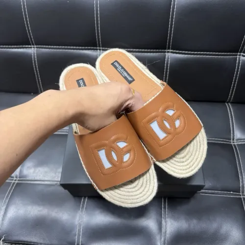 Replica Dolce & Gabbana D&G Slippers For Men #1455517 $60.00 USD for Wholesale