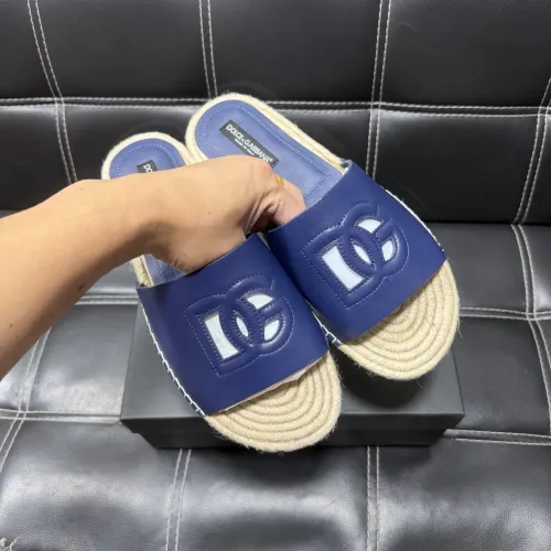 Replica Dolce & Gabbana D&G Slippers For Men #1455518 $60.00 USD for Wholesale