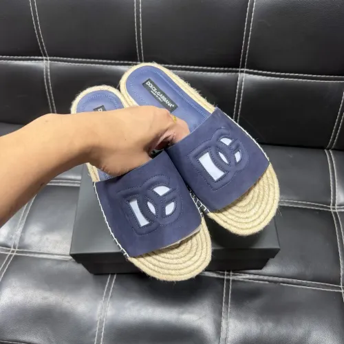 Replica Dolce & Gabbana D&G Slippers For Men #1455523 $60.00 USD for Wholesale