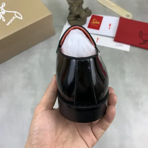 Replica Christian Louboutin Leather Shoes For Men #1455585 $100.00 USD for Wholesale