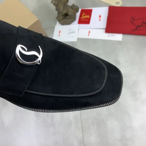 Replica Christian Louboutin Leather Shoes For Men #1455586 $100.00 USD for Wholesale