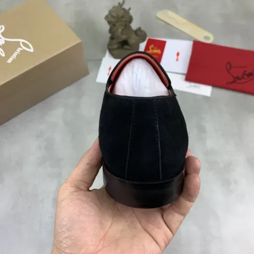 Replica Christian Louboutin Leather Shoes For Men #1455586 $100.00 USD for Wholesale