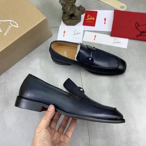Replica Christian Louboutin Leather Shoes For Men #1455588 $102.00 USD for Wholesale