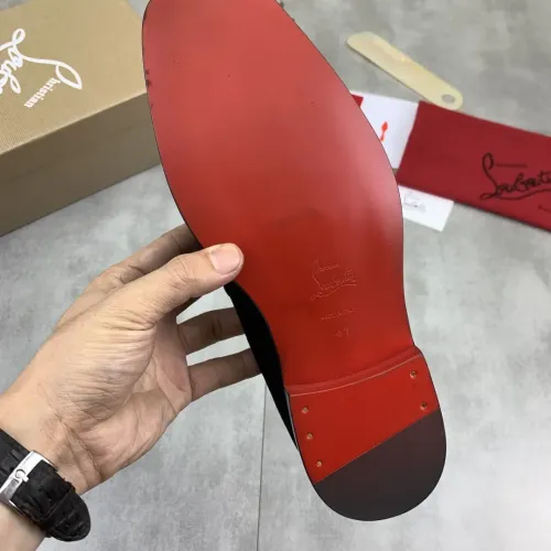 Replica Christian Louboutin Leather Shoes For Men #1455590 $102.00 USD for Wholesale