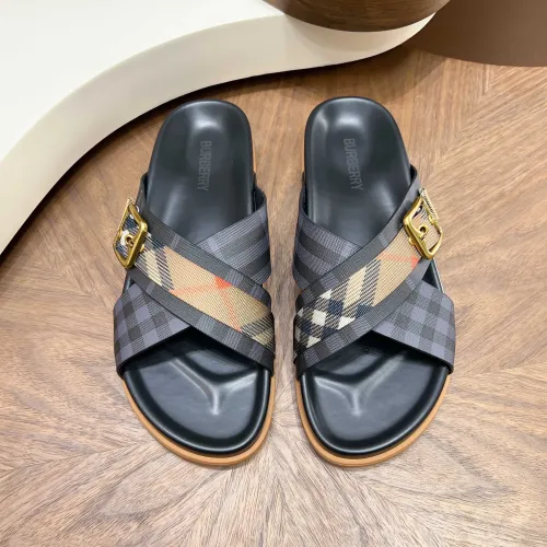 Replica Burberry Slippers For Men #1455707 $60.00 USD for Wholesale