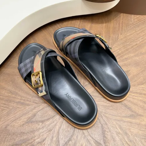 Replica Burberry Slippers For Men #1455707 $60.00 USD for Wholesale
