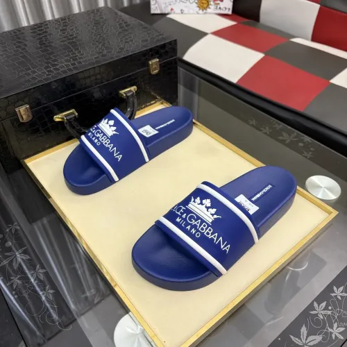 Replica Dolce & Gabbana D&G Slippers For Men #1455714 $45.00 USD for Wholesale