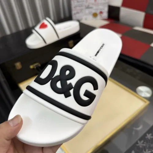 Replica Dolce & Gabbana D&G Slippers For Men #1455722 $45.00 USD for Wholesale