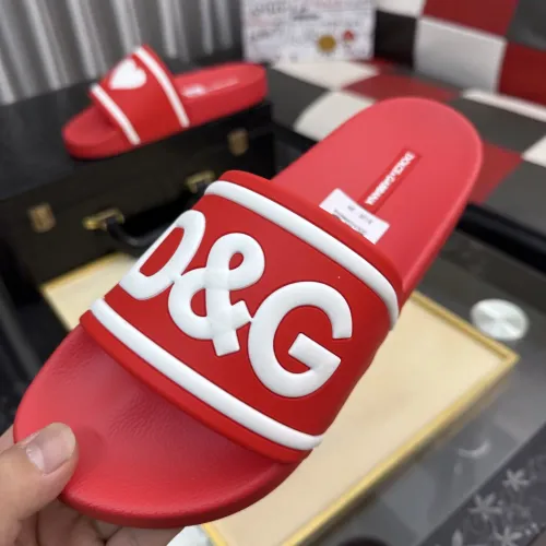 Replica Dolce & Gabbana D&G Slippers For Men #1455723 $45.00 USD for Wholesale
