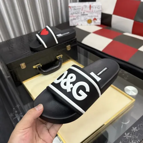 Replica Dolce & Gabbana D&G Slippers For Men #1455726 $45.00 USD for Wholesale