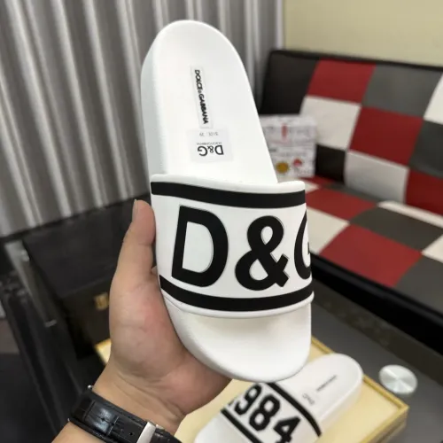 Replica Dolce & Gabbana D&G Slippers For Men #1455727 $45.00 USD for Wholesale