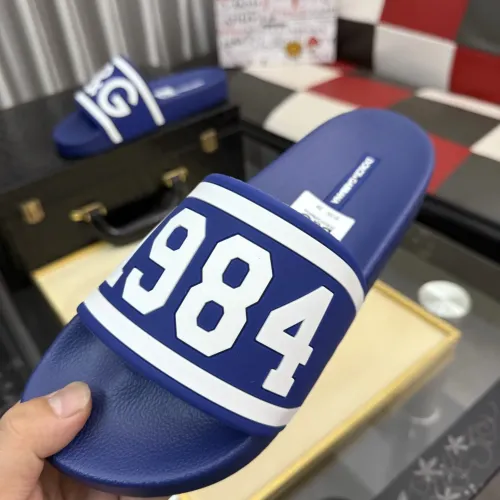 Replica Dolce & Gabbana D&G Slippers For Men #1455731 $45.00 USD for Wholesale