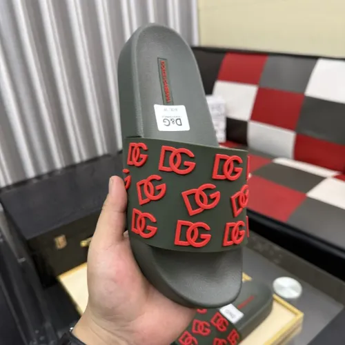 Replica Dolce & Gabbana D&G Slippers For Men #1455740 $45.00 USD for Wholesale