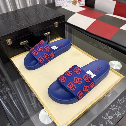 Replica Dolce & Gabbana D&G Slippers For Men #1455741 $45.00 USD for Wholesale