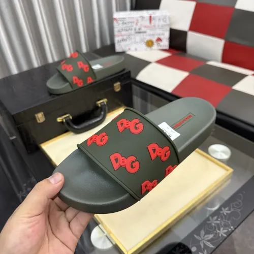 Replica Dolce & Gabbana D&G Slippers For Men #1455747 $45.00 USD for Wholesale