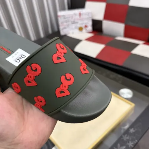 Replica Dolce & Gabbana D&G Slippers For Men #1455747 $45.00 USD for Wholesale