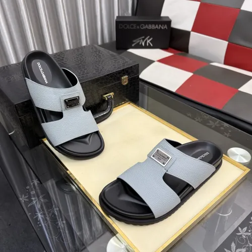 Replica Dolce & Gabbana D&G Slippers For Men #1455759 $64.00 USD for Wholesale