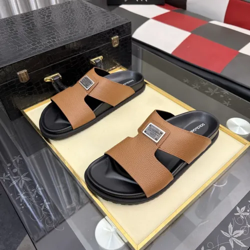 Replica Dolce & Gabbana D&G Slippers For Men #1455762 $64.00 USD for Wholesale
