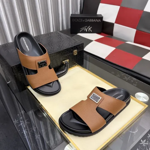 Replica Dolce & Gabbana D&G Slippers For Men #1455762 $64.00 USD for Wholesale