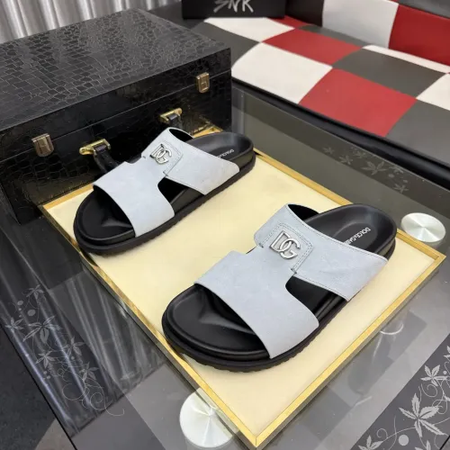 Replica Dolce & Gabbana D&G Slippers For Men #1455766 $64.00 USD for Wholesale