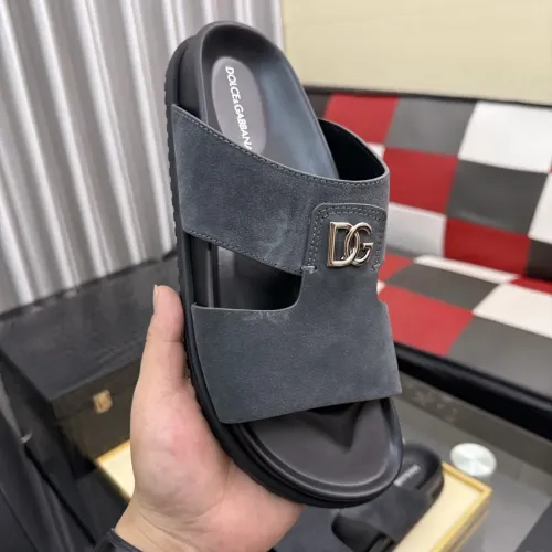 Replica Dolce & Gabbana D&G Slippers For Men #1455769 $64.00 USD for Wholesale
