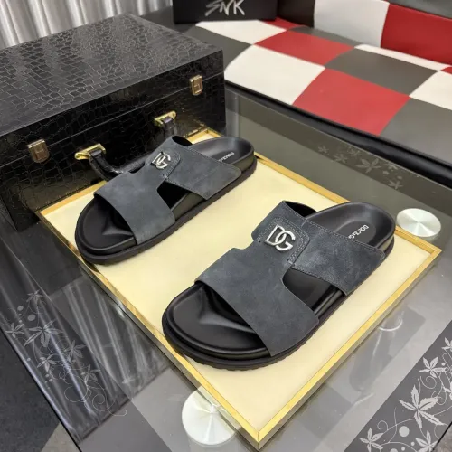 Replica Dolce & Gabbana D&G Slippers For Men #1455769 $64.00 USD for Wholesale