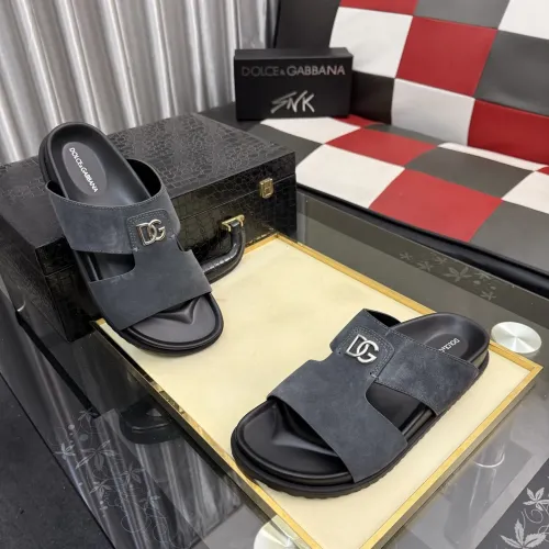 Replica Dolce & Gabbana D&G Slippers For Men #1455769 $64.00 USD for Wholesale