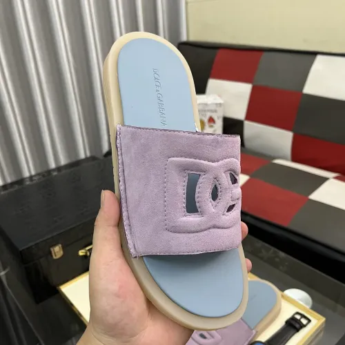 Replica Dolce & Gabbana D&G Slippers For Men #1455773 $52.00 USD for Wholesale