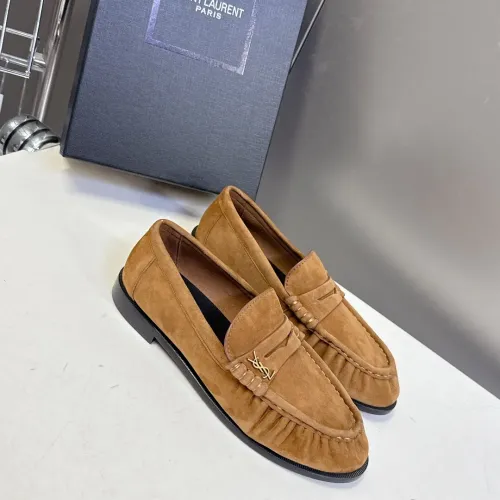 Yves Saint Laurent YSL Leather Shoes For Women #1456141