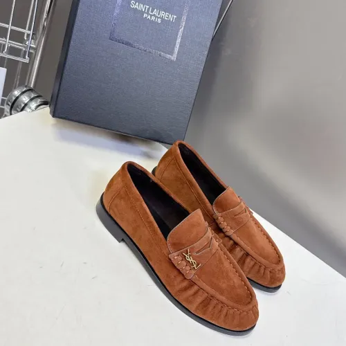 Yves Saint Laurent YSL Leather Shoes For Women #1456143
