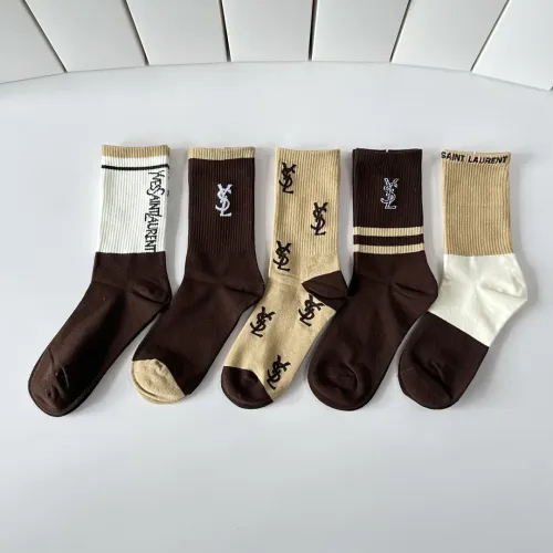 Replica Yves Saint Laurent YSL Socks #1456807 $29.00 USD for Wholesale