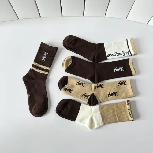 Replica Yves Saint Laurent YSL Socks #1456807 $29.00 USD for Wholesale