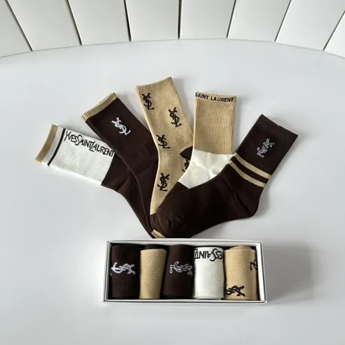 Replica Yves Saint Laurent YSL Socks #1456807 $29.00 USD for Wholesale