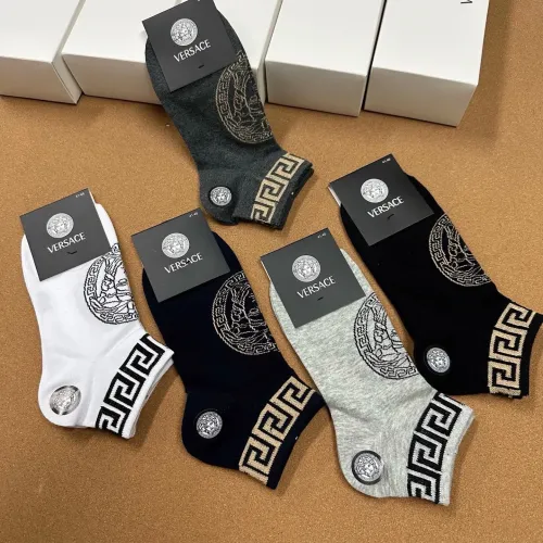 Replica Versace Socks For Men #1457029 $25.00 USD for Wholesale