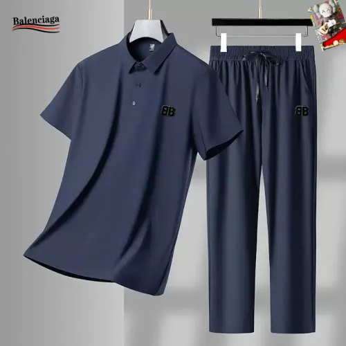 Balenciaga Fashion Tracksuits Short Sleeved For Men #1457246