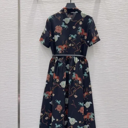 Replica LOEWE Dresses Short Sleeved For Women #1458302 $72.00 USD for Wholesale