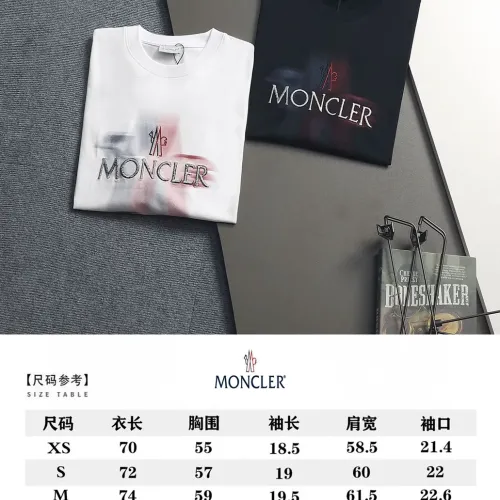 Replica Moncler T-Shirts Short Sleeved For Unisex #1458668 $40.00 USD for Wholesale
