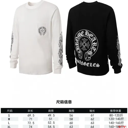 Replica Chrome Hearts T-Shirts Long Sleeved For Unisex #1458778 $39.00 USD for Wholesale