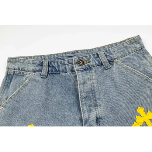 Replica Chrome Hearts Jeans For Unisex #1459131 $56.00 USD for Wholesale