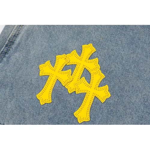 Replica Chrome Hearts Jeans For Unisex #1459131 $56.00 USD for Wholesale