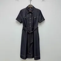 $130.00 USD Burberry Dresses Short Sleeved For Women #1453212