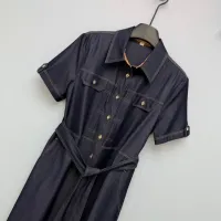 $130.00 USD Burberry Dresses Short Sleeved For Women #1453212