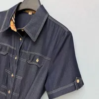 $130.00 USD Burberry Dresses Short Sleeved For Women #1453212