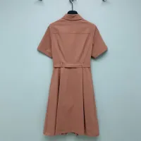$128.00 USD Burberry Dresses Short Sleeved For Women #1453213