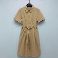 $128.00 USD Burberry Dresses Short Sleeved For Women #1453214