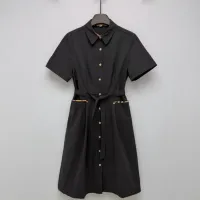 $128.00 USD Burberry Dresses Short Sleeved For Women #1453215