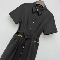 $128.00 USD Burberry Dresses Short Sleeved For Women #1453215