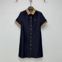 $130.00 USD Burberry Dresses Short Sleeved For Women #1453217