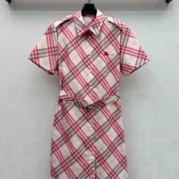 $122.00 USD Burberry Dresses Short Sleeved For Women #1453266