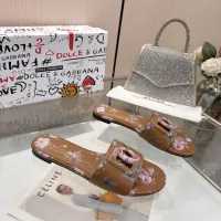 $85.00 USD Dolce & Gabbana D&G Slippers For Women #1453391